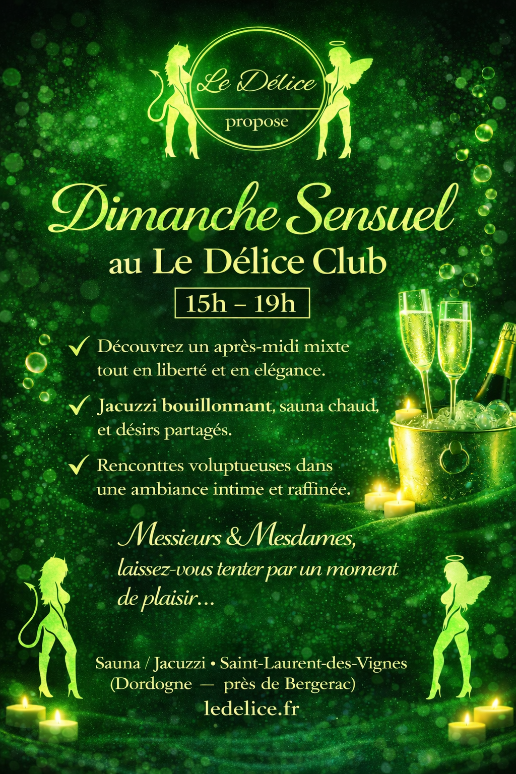 🌿 Dimanche Sensuel au Délice Club 🌿