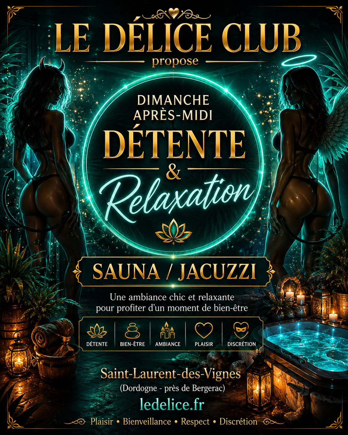 Le Delice club propose Dimanche Relaxation 🌿