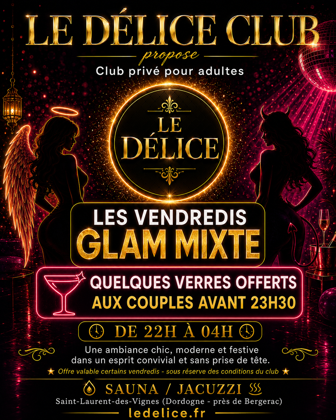 Soirée Glam Couple Mixte